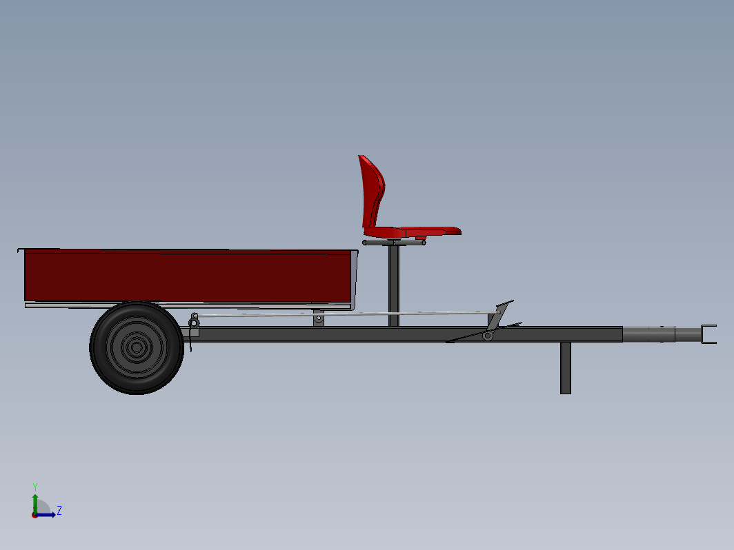 Trailer简易小拖车模型