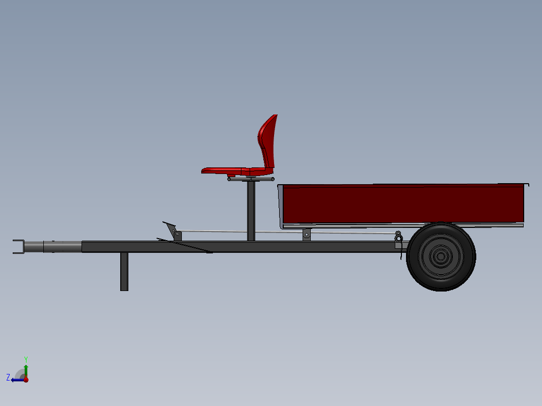 Trailer简易小拖车模型