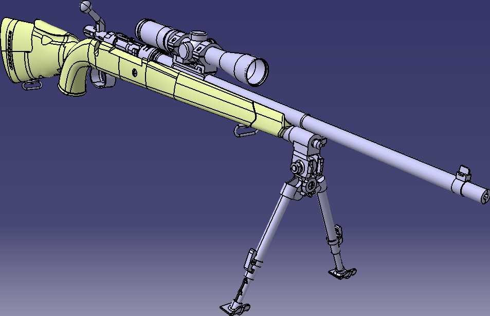 490瑞典毛瑟步枪CATIAV5R21设计