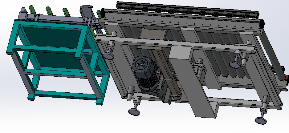 6米长焊管的自动传送线