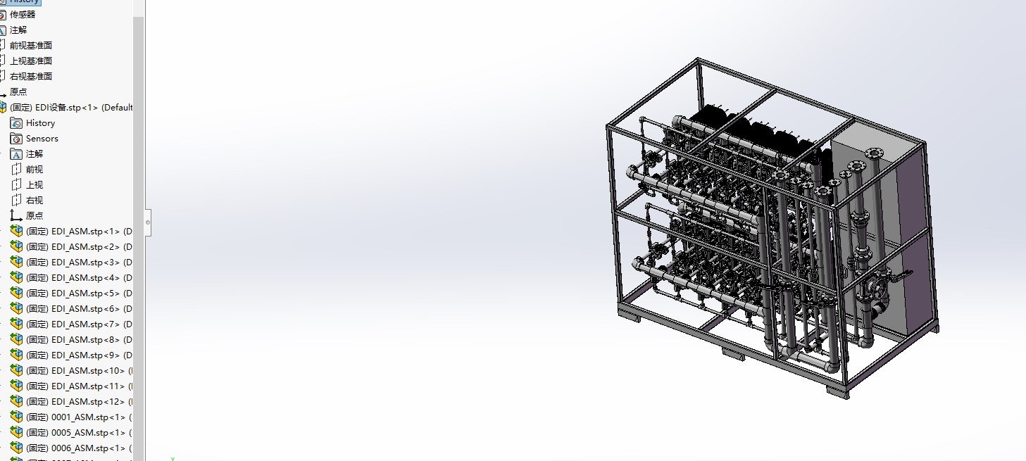 EDI设备设计模型三维Step无参