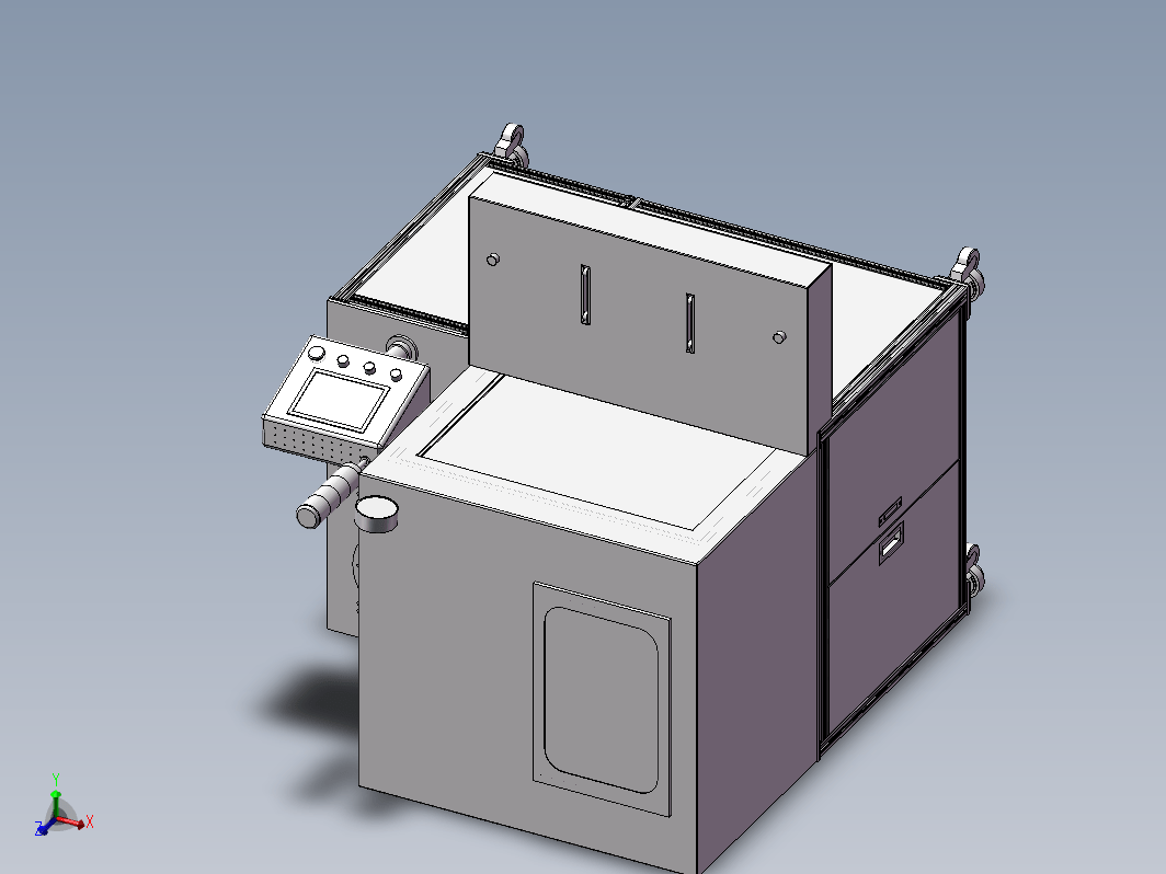 传感器真空灌胶机3D模型