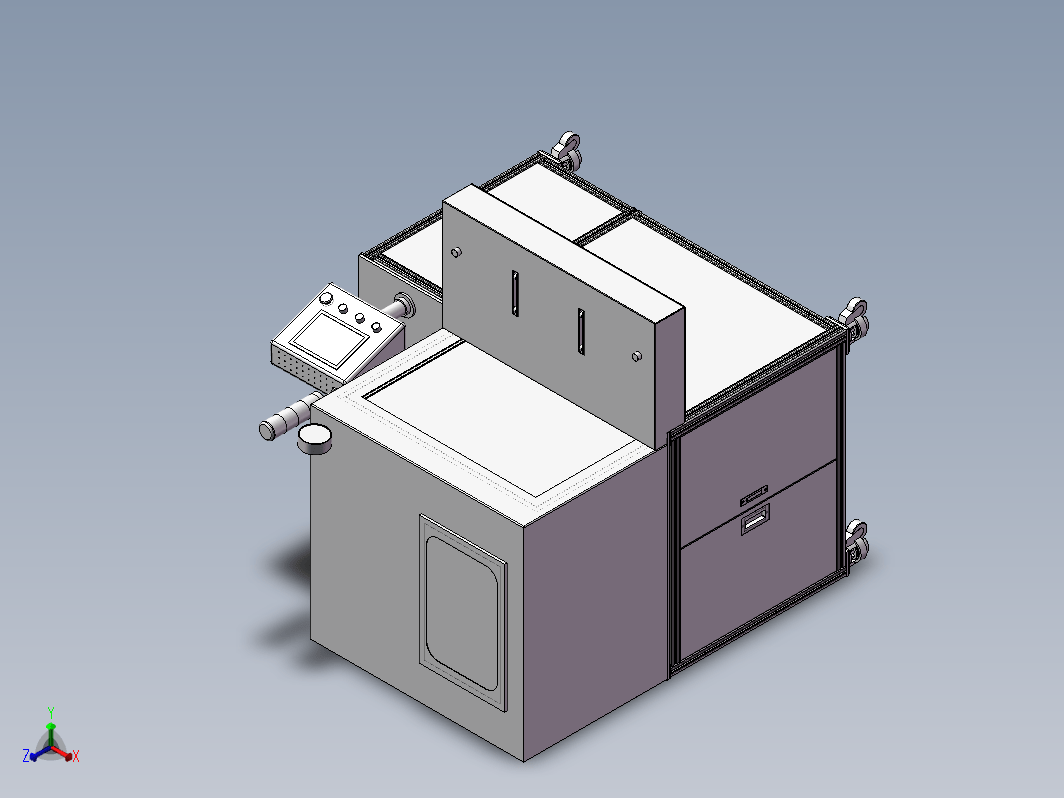 传感器真空灌胶机3D模型