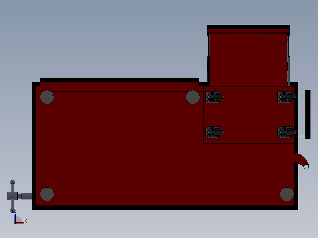 机械工程师的工作台工具柜