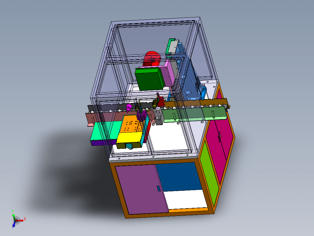 全自动精车机3D+工程图