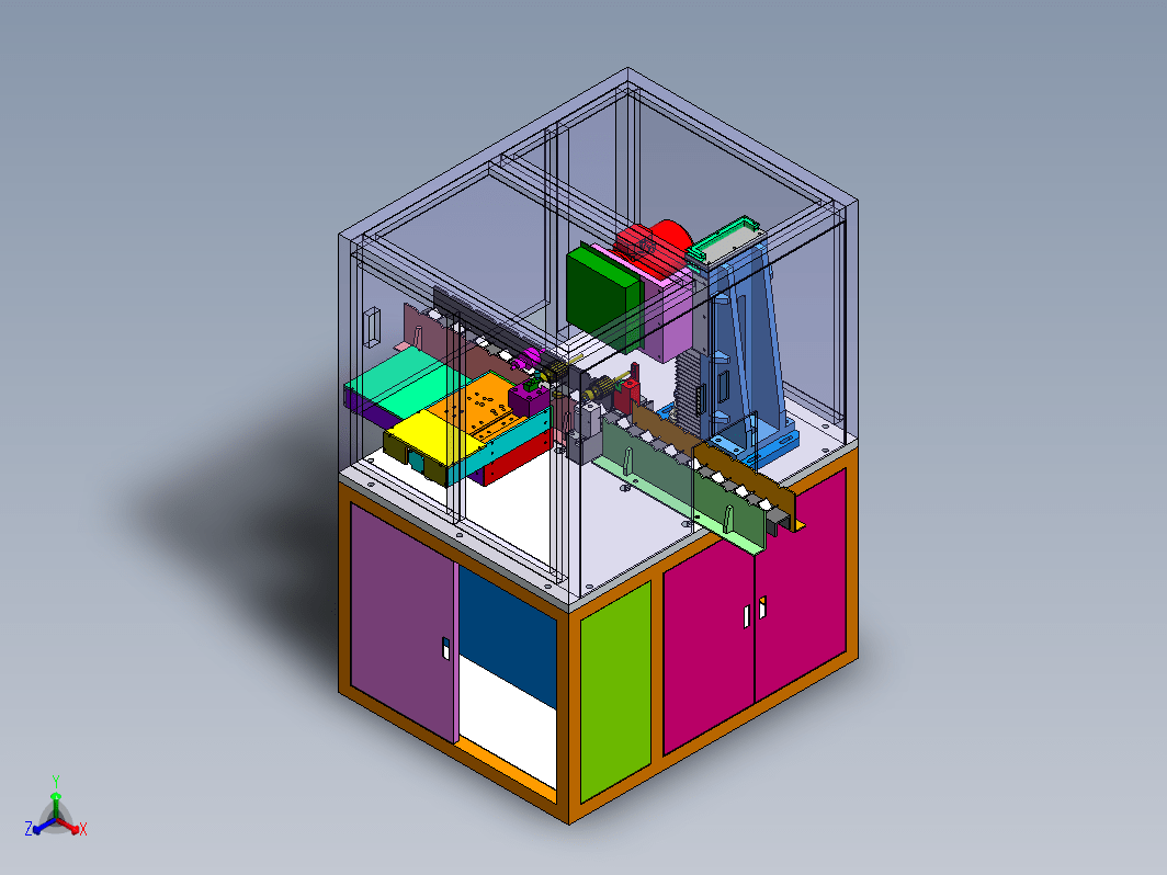 全自动精车机3D+工程图