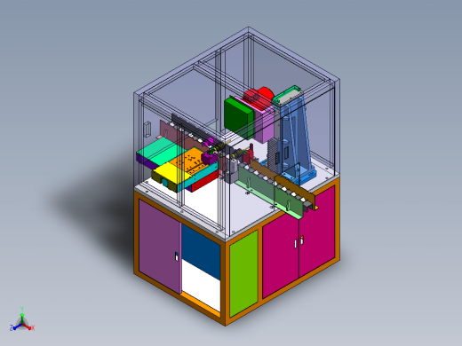 全自动精车机3D+工程图缩略图
