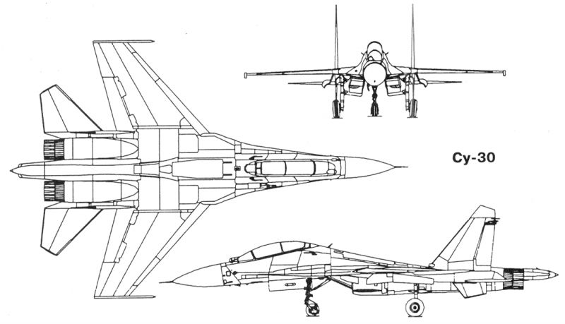 sukhoi-su-30苏30战斗机简易