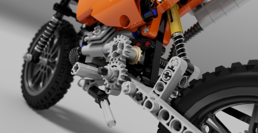 乐高科技组Lego 42007摩托车图纸缩略图
