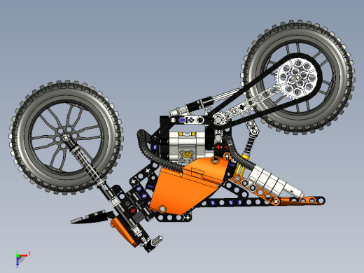 乐高科技组Lego 42007摩托车图纸缩略图