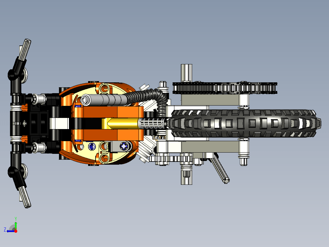 乐高科技组Lego 42007摩托车图纸