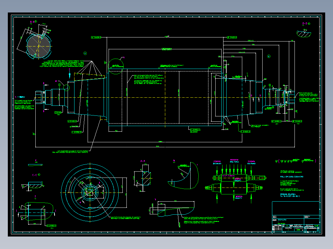 4套轧机工作辊