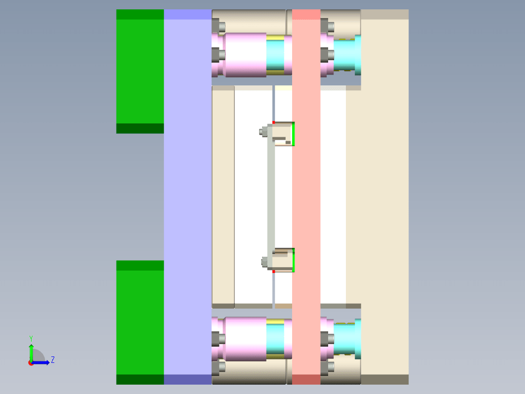 冲压模具 Progressive die example x_t