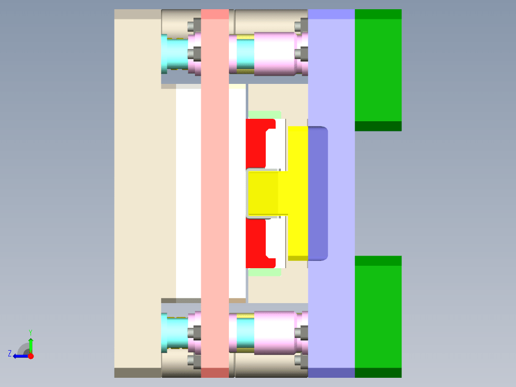 冲压模具 Progressive die example x_t