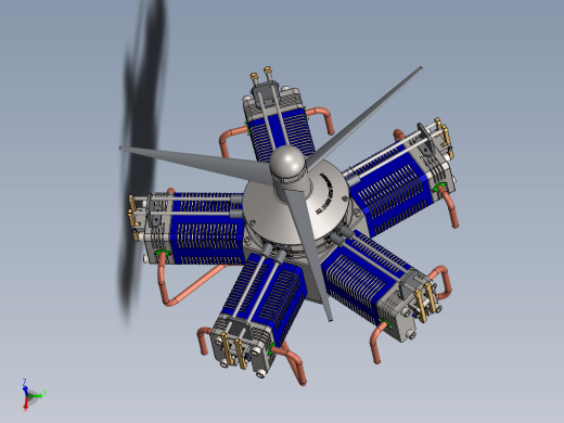 Motor Radial径向五缸星型发动机
