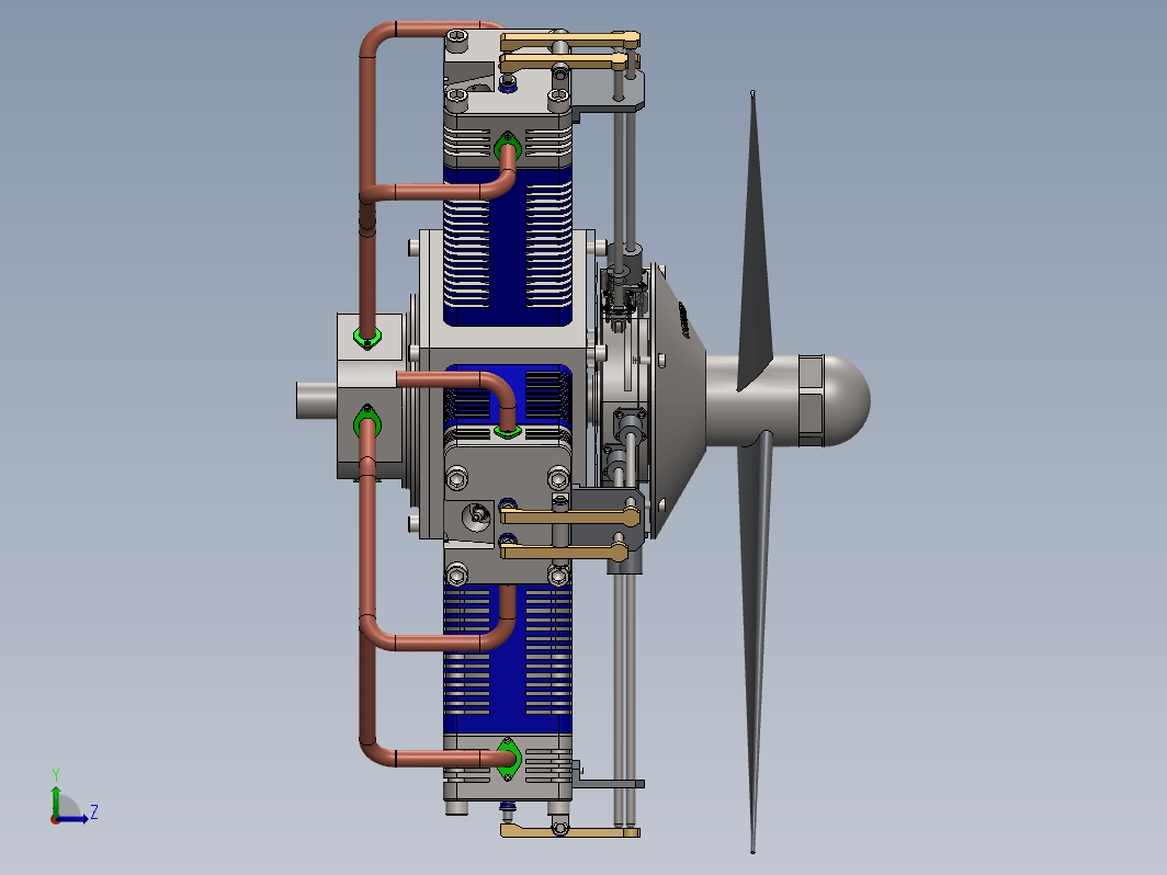 Motor Radial径向五缸星型发动机