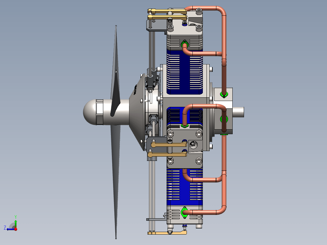 Motor Radial径向五缸星型发动机