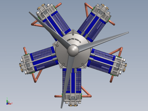 Motor Radial径向五缸星型发动机缩略图
