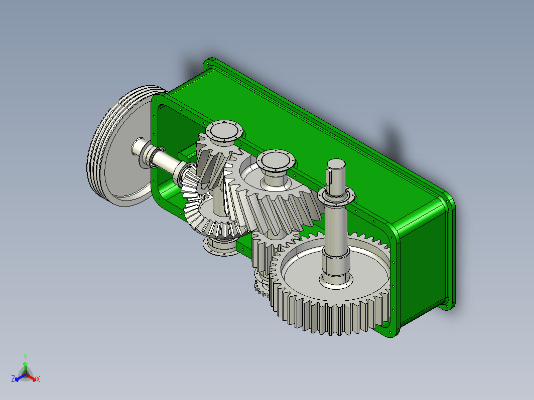 多级齿轮减速器 Gear Reducer