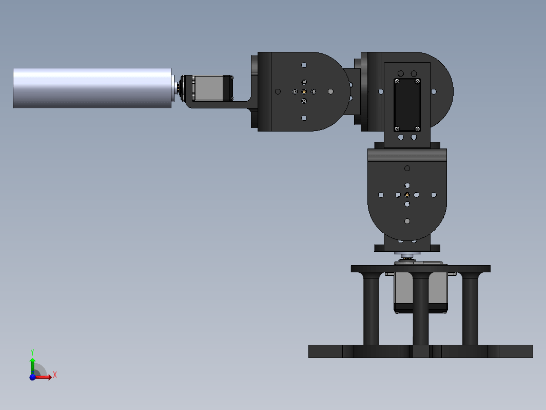 机器臂（5DoF和4DoF）结构3D图纸+Solidworks设计