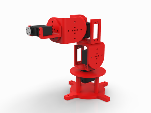 机器臂（5DoF和4DoF）结构3D图纸+Solidworks设计缩略图