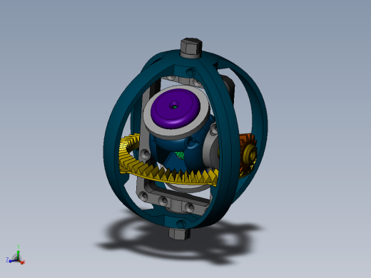Gearbox齿轮陀螺结构3D图纸 Solidworks设计