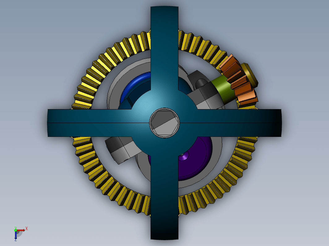 Gearbox齿轮陀螺结构3D图纸 Solidworks设计