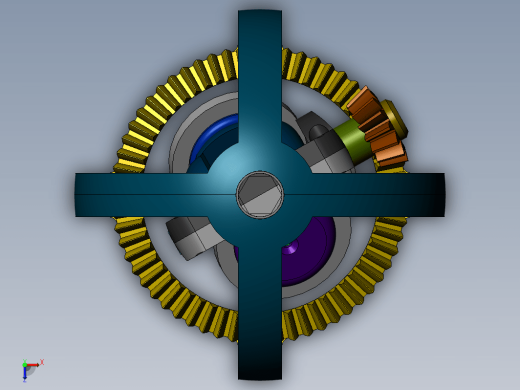 Gearbox齿轮陀螺结构3D图纸 Solidworks设计缩略图
