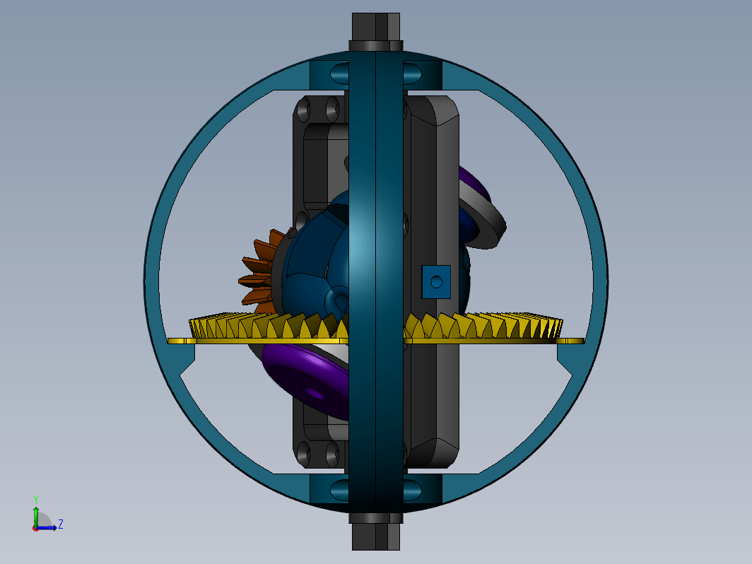 Gearbox齿轮陀螺结构3D图纸 Solidworks设计