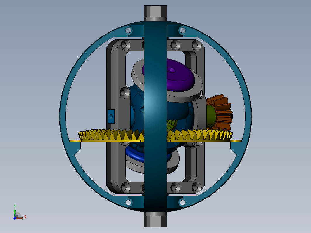 Gearbox齿轮陀螺结构3D图纸 Solidworks设计