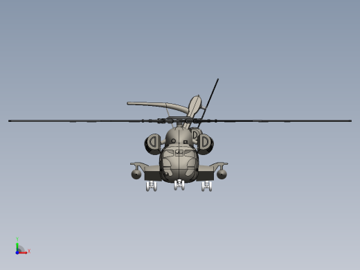 Sikorsky CH-53E涡喷直升机飞机简易模型缩略图