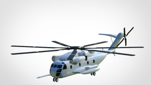 Sikorsky CH-53E涡喷直升机飞机简易模型缩略图