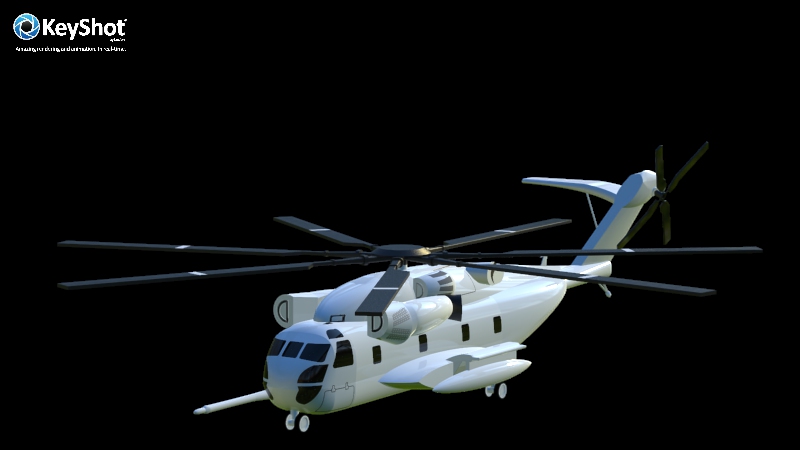 Sikorsky CH-53E涡喷直升机飞机简易模型