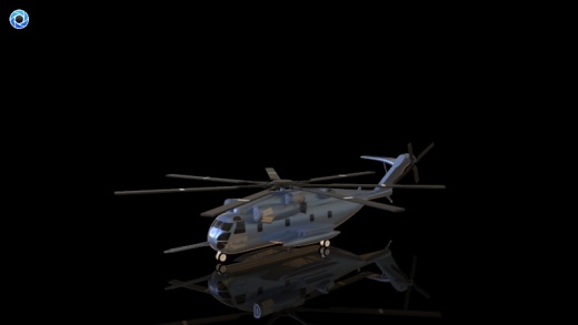 Sikorsky CH-53E涡喷直升机飞机简易模型缩略图