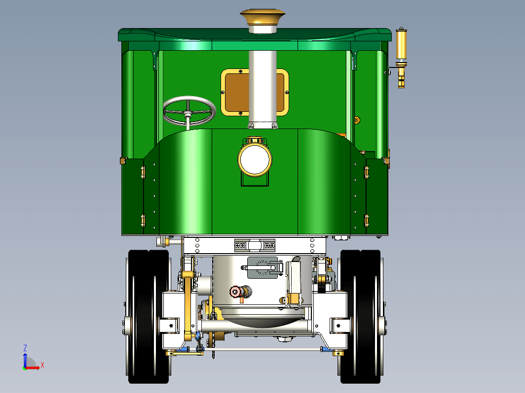 老式Clayton蒸汽卡车数模设计