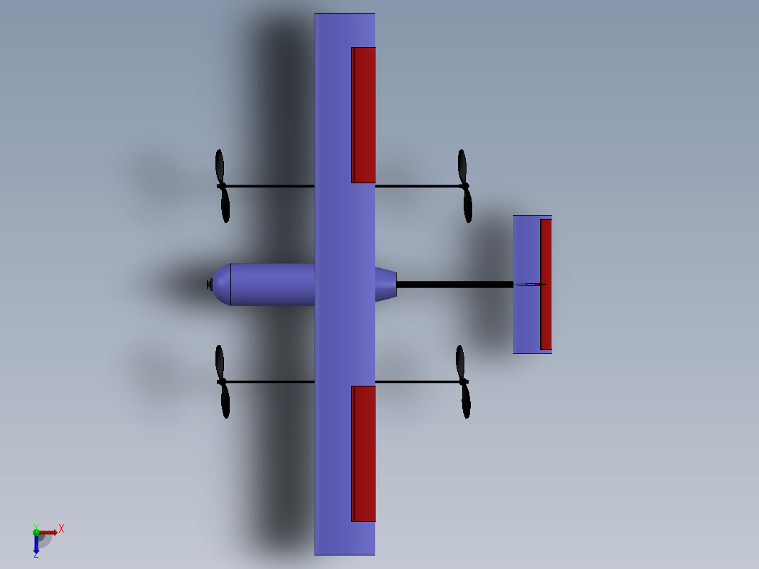 一款 VTOL（垂直起降）飞机