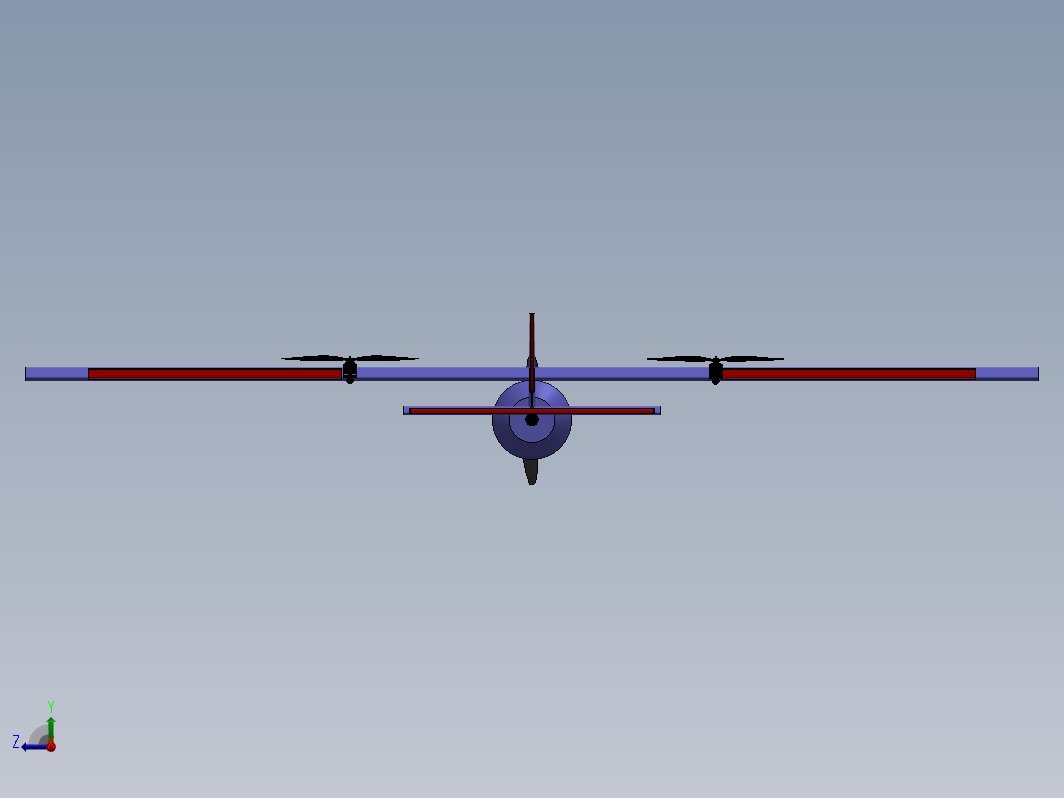 一款 VTOL（垂直起降）飞机