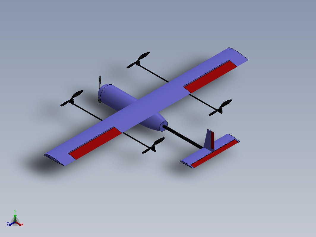 一款 VTOL（垂直起降）飞机