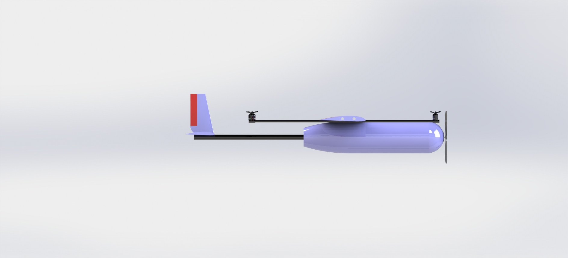 一款 VTOL（垂直起降）飞机