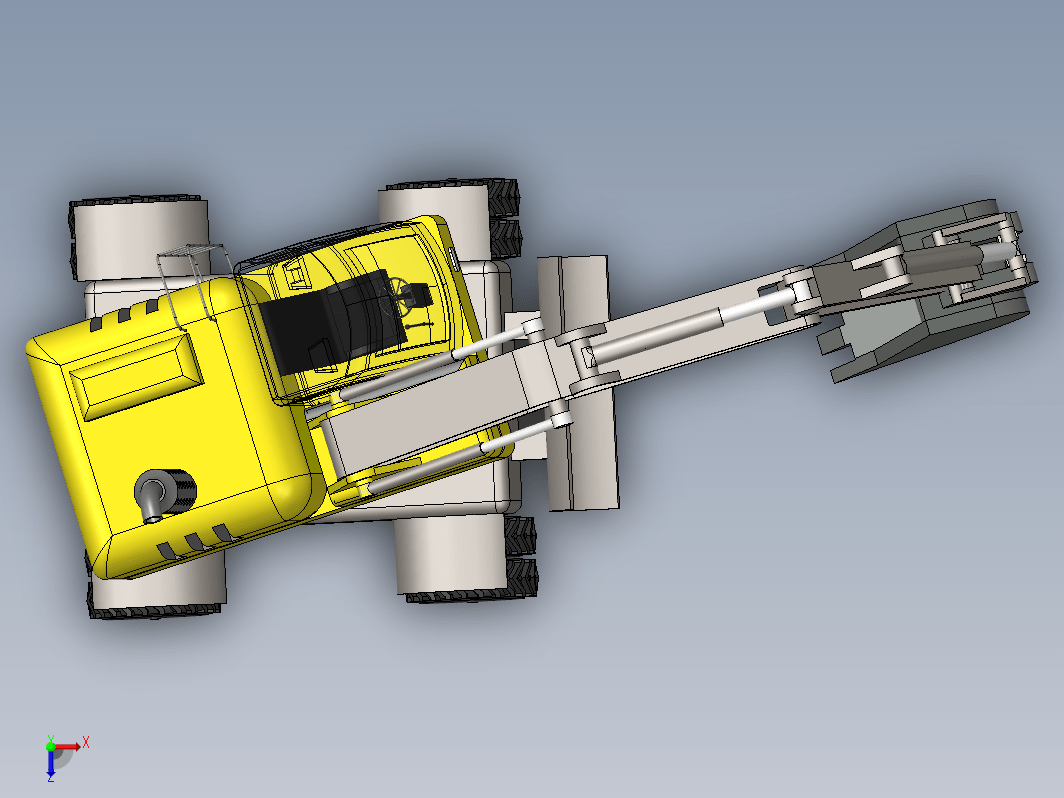 Real size excavator挖掘机