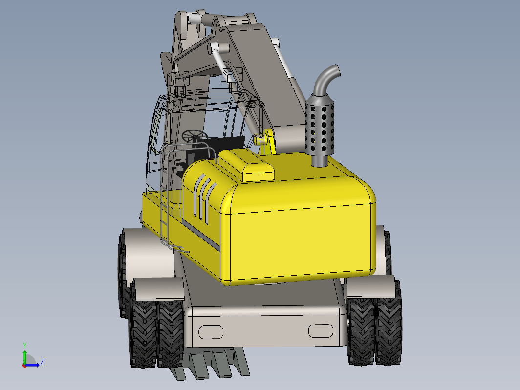 Real size excavator挖掘机