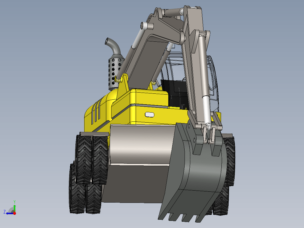 Real size excavator挖掘机