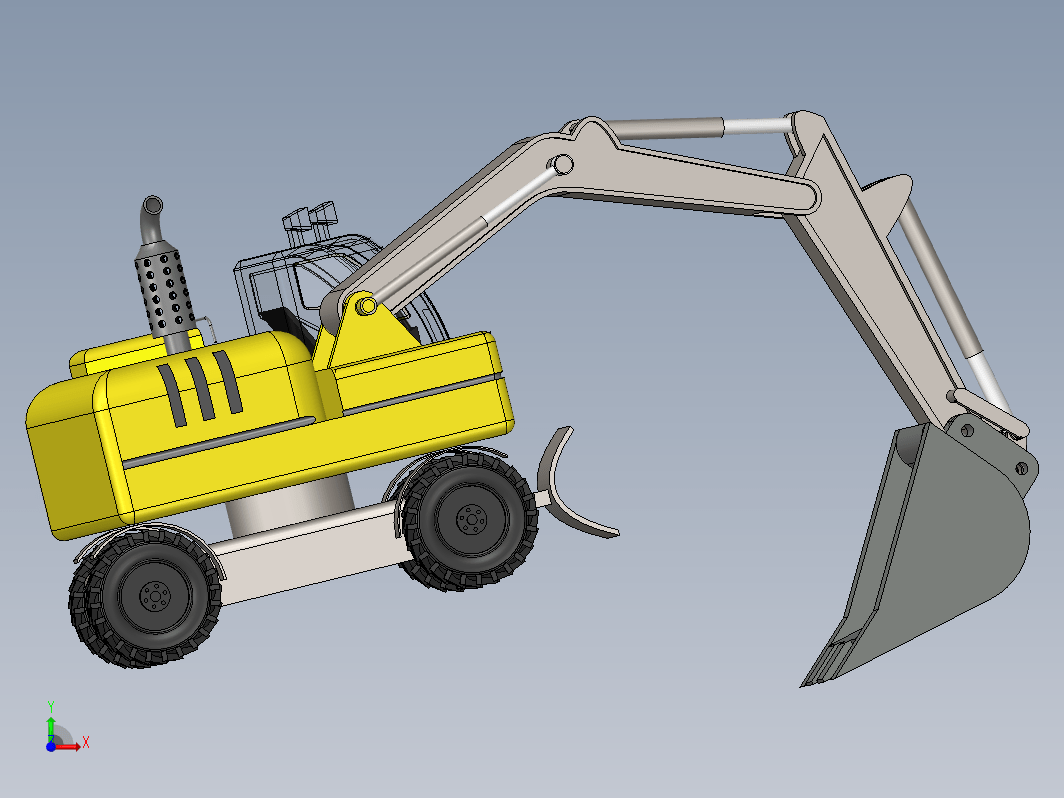 Real size excavator挖掘机