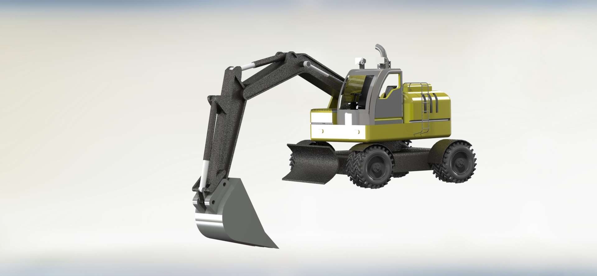 Real size excavator挖掘机