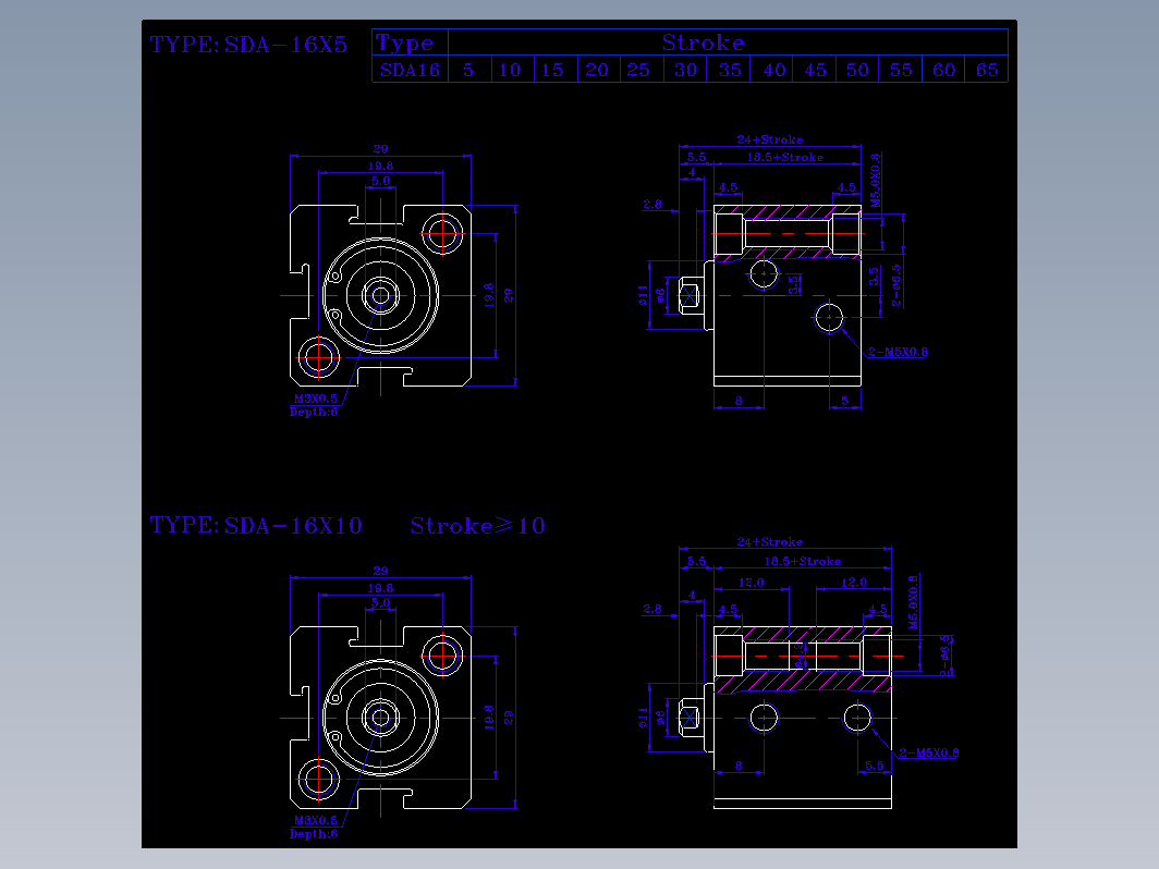 SDA气缸 83-SDA-16-BZN