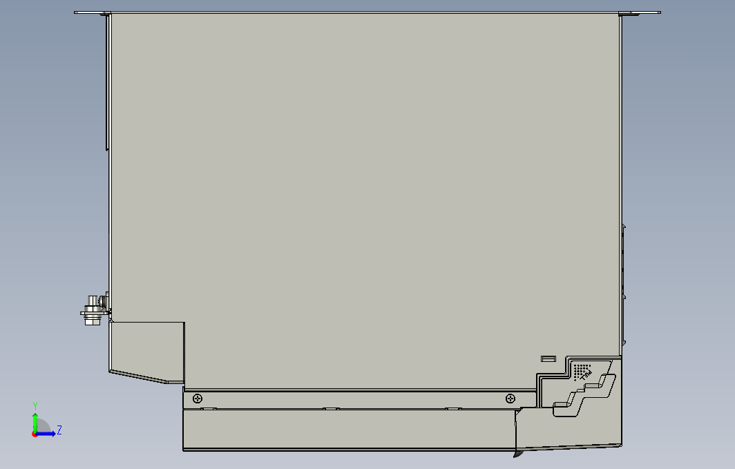 高性能多机传动驱动器STEP_B00(MD810-50M4TD7.5G200+整机外形图)