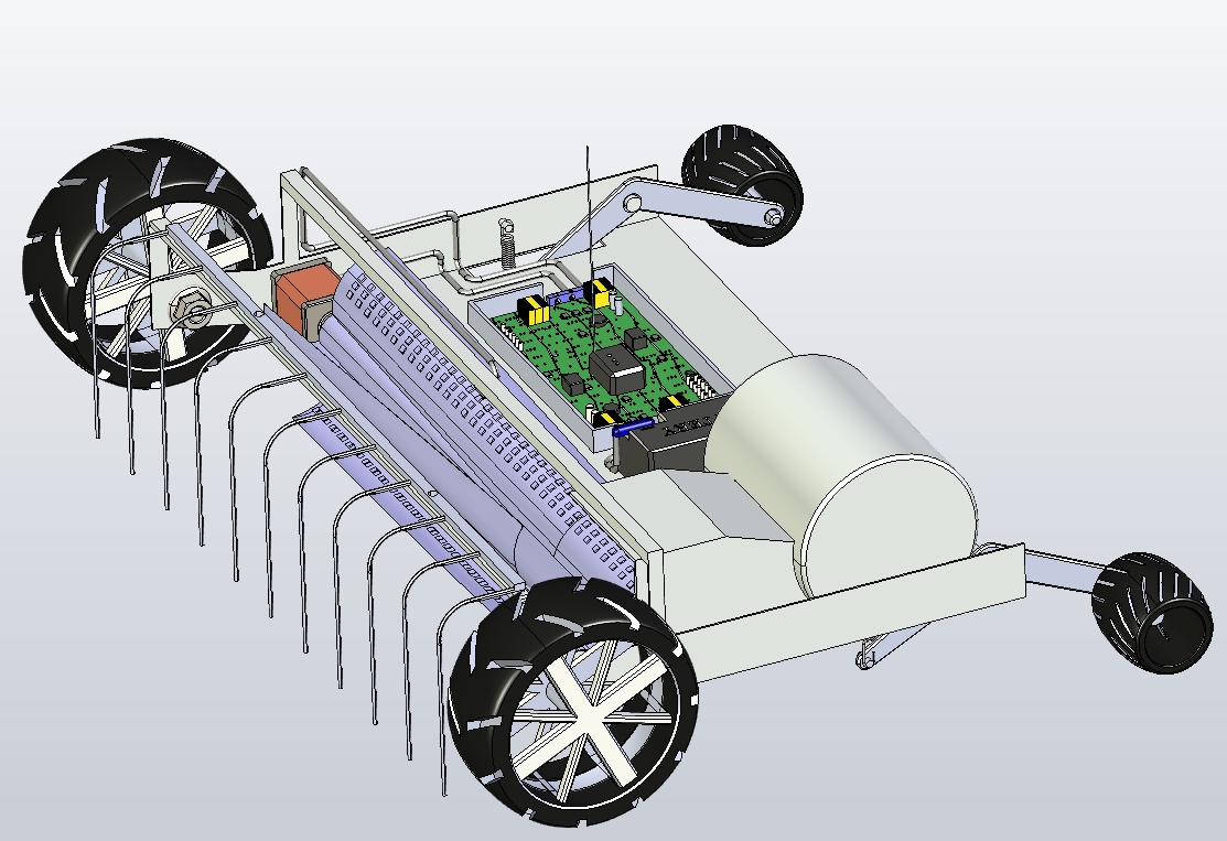 落叶收集装置三维Catia2018+CAD+说明书