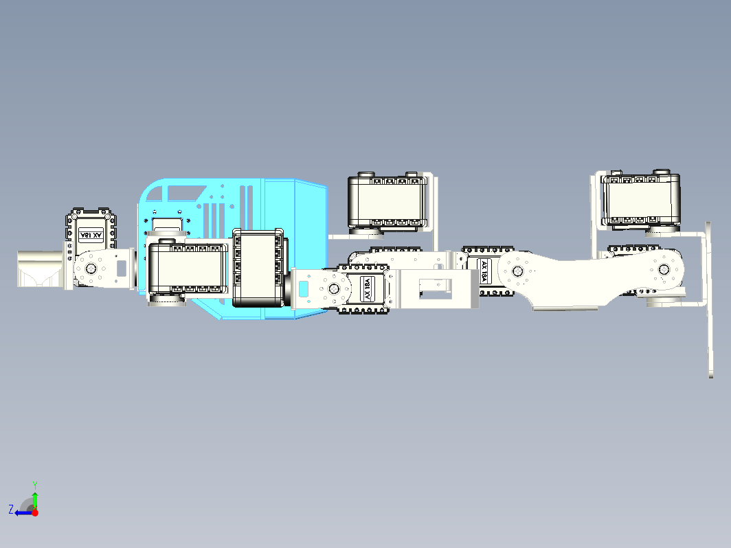 AX-18A钣金舵机仿人形机器人