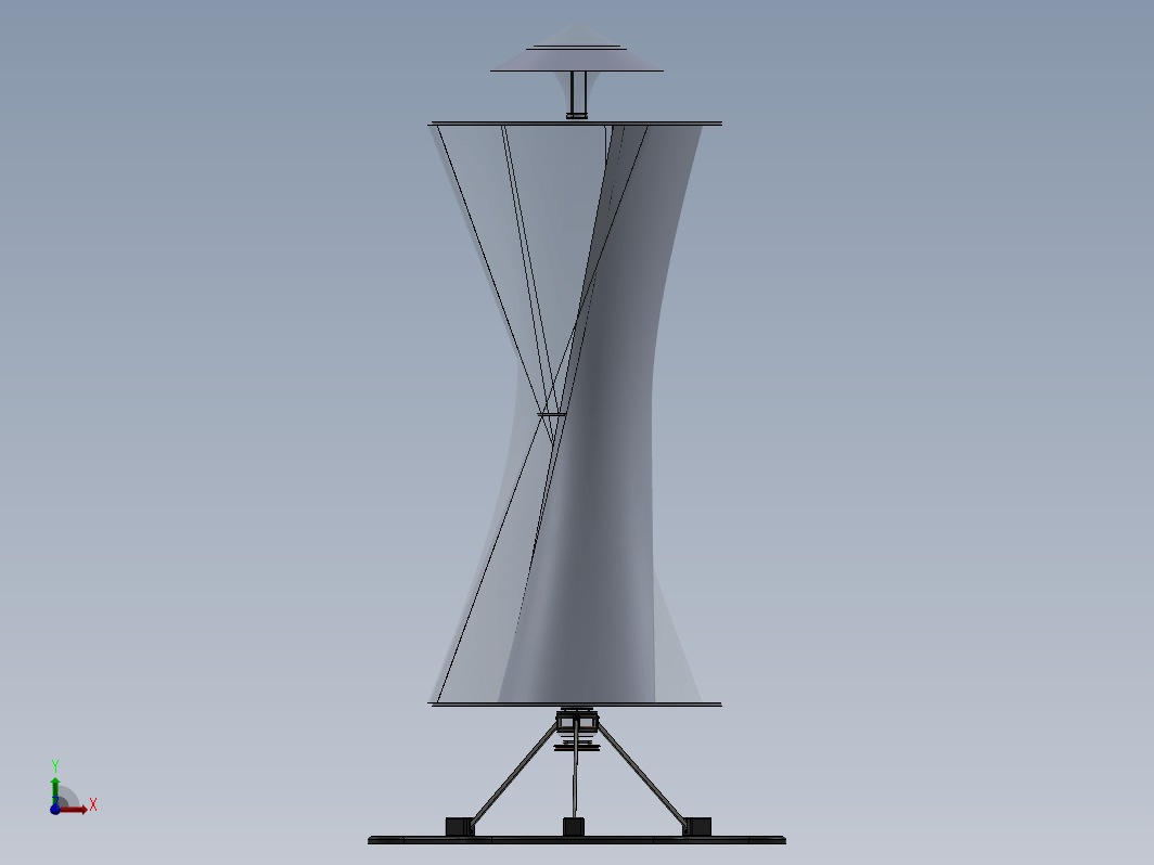 Savonius VAWT 3叶垂直轴风力发电机