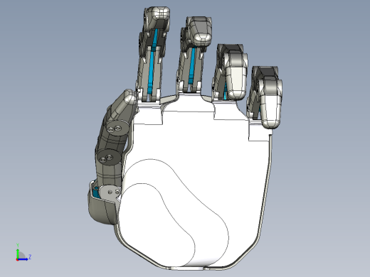 five servos SG90仿生机械手掌缩略图